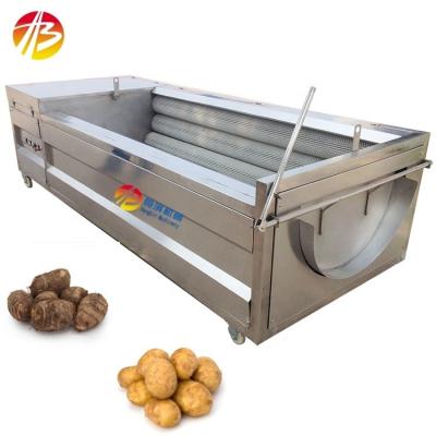 China Vegetable Fruit Seafood Plant Commercial Taro Potato Ginger Peeling and Washing Machine for sale