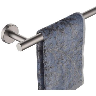 China Durable Towel Rack Bathroom Accessories Stainless Steel Towel Rack Brushed Towel Rod Nickel Metal 24 Inch Towel Rack For Bathroom for sale