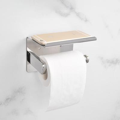 China Modern Design Modern Wall Mounted Industrial Bathroom Funny Tissue Tissue Holder SSU304 Toilet Paper Holder for sale