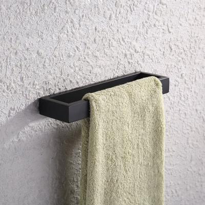 China Durable Towel Rack Bathroom Accessories Towel Racks Swept SUS304 Single Towel Bar Shelf Wall Mounted for sale