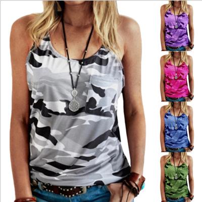 China Breathable 2020 2021 Fashion T-shirt Ladies Women Casual T-shirts Camouflage T-shirts Woman For Men for sale