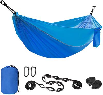 China Modern Outdoor Hammock Folding Swing Double Hammock Portable Ultralight Nylon Single Rise Factory for sale