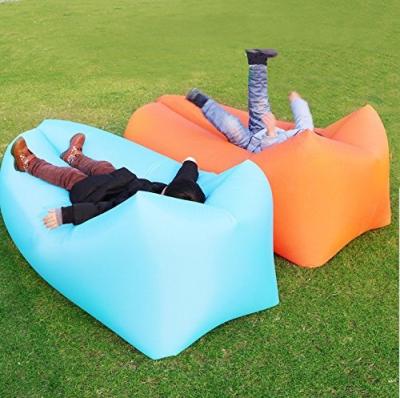 China Hybrid Type Head Inflatable Lazy Sofa Seat Portable Travel Lay Bed Square Air Lightweight Sofa for sale