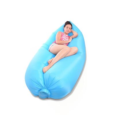 China Outdoor Mummy Air Hammock Sofa Lounge Couch Hammock Air Bed Inflatable Beach Bed for sale