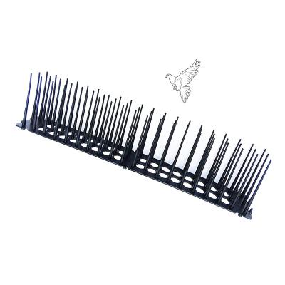 China Disposable No Stainless Steel Repellent Nails No Harmful Anti Pigeon Flexible Base Cheap Plastic Spike Bird for sale