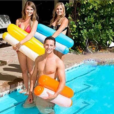 China Inflatable Floating Chair Bed Swimming Pool Hammock PVC Floating Hammock For Summer Promotion for sale