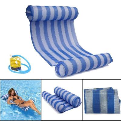 China Beach Foldable Bed Promotion Summer Mat Pool Chair Float Inflatable Water Float Bed for sale