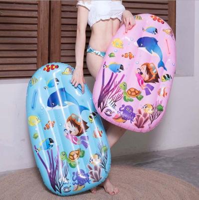 China Inflatable Float Lounge Inflatable Bodyboard Pool Bed Air Bath Chair Baby Surfboard Water Lounge Float Bed for sale