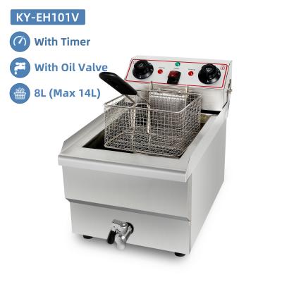 China Luxury Hotels 14L Single Tank Electric Fryer Deep Fry Equipment Commercial Electric Household Chicken Fryer Donut Deep Fryer for sale