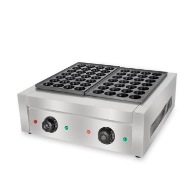 China Hotels Electric Cooking Table Top Double Plates Japanese Grilled Takoyaki Machine Stainless Steel Chicken Machine for sale