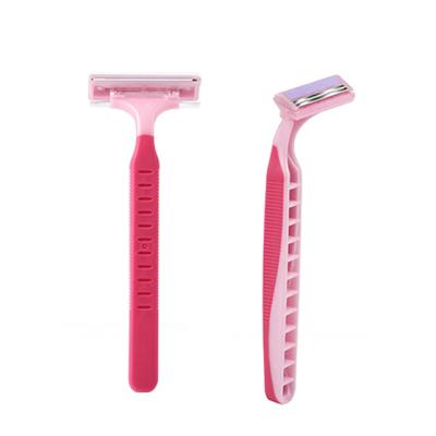 China Twin Blade Disposable Razor With 2 Twin Blades One Time Use Shaving Razor For Ladies Razor for sale