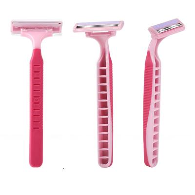 China Women Twin Blade Safety Scheermes 5 Blades Razor Cartridge Portable Single Use Shaving Disposable Razor for sale