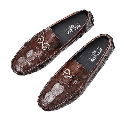 China Low Price Genuine Anti-odor FOCUS SHOES Luxury Genuine Leather Fashion Low Heel Men's Shoes for sale