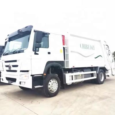 China HOWO 15m3 Refuse Garbage Compactor Truck , Waste Compactor Vehicle Euro 3 for sale