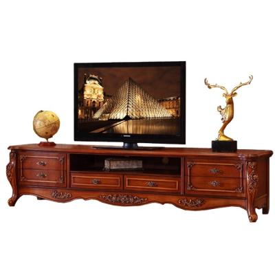 China Quality Assurance EUROPEAN Hand Carved Antique Style TV Rack Cabinet For Living Room for sale