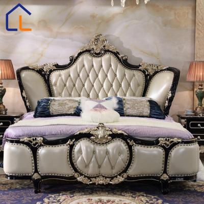 China Eco-friendly luxurious style in the bedroom with French design royal bedroom for sale