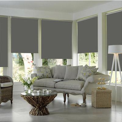 China 100% Transparent Decoration Environmental Polyester Window Light Filtering Blind Ready Made Roller Blinds And Curtains for sale