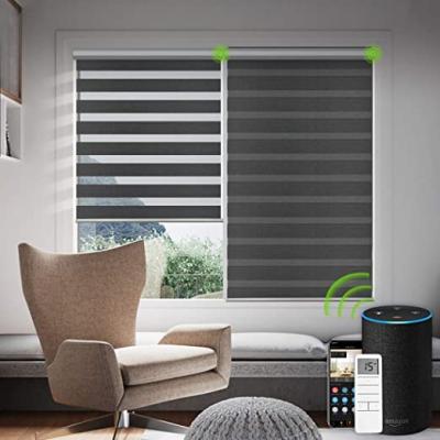 China UV Protection Factory Electric Automatic Roller Shades Decorative Zebra Blinds And Curtains for sale