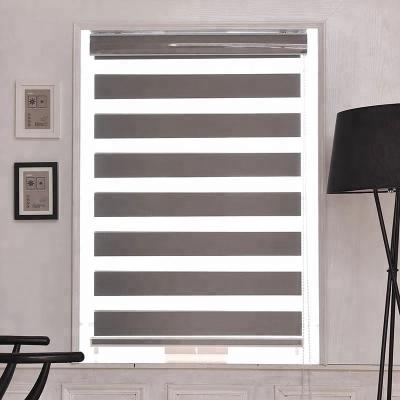 China UV Protection Blackout Double Layer Window Warp Day And Night Operate Sheer Zebra Roller Shade Curtain for sale