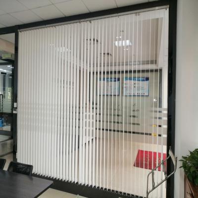 China Smart Tuya Wifi Alexa Environmental Window 3D Printed DIY Pure Polyester Dream Motorized Hanas Vertical Blinds for sale