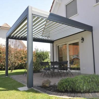 China Automatic Retractable Sliding And Folding Patio Roof Waterproof Aluminum Pergola Outdoor Easily Assembled for sale