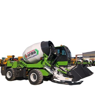 China Building Material Stores Shandong Self Mixer Truck Cement Mixer Loading Truck For Sale for sale