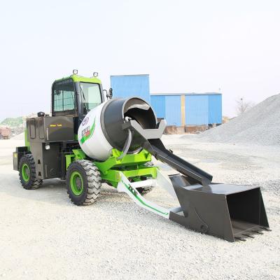 China Building Material Stores Self Loading Concrete Mixer Truck 0.6 Cubic Meter for sale