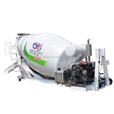 China Building Material Shops 6 CBM Concrete Mixer Drum Driven By Diesel Engine for sale