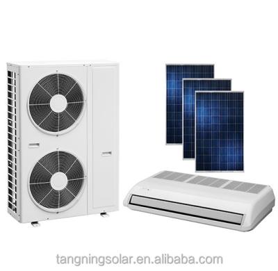 China Hotel 18000btu ACDC on grid cassette solar air conditioner for commercial use for sale