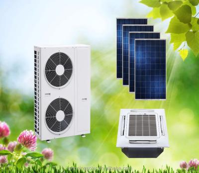 China Hotel On Grid Cassette Type 36000BTU Hybrid Solar Powered Air Conditioner for sale