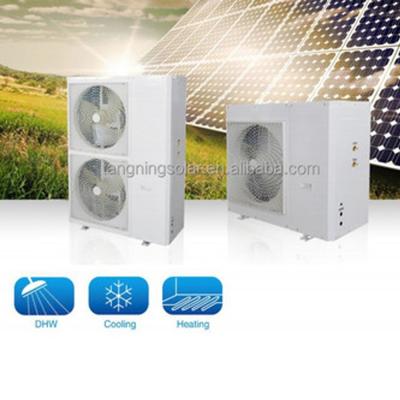 China High quality hot sale ACDC solar hybrid air comditioner heat pump 36000BTU hotel heat pump for sale