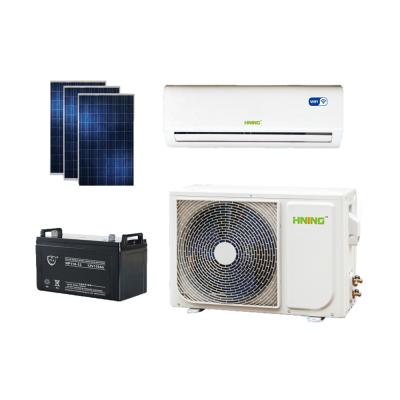 China Hot Sale Affordable Wall Mounted On/Off Split Grid Hotel Hybrid Solar Air Conditioner for sale