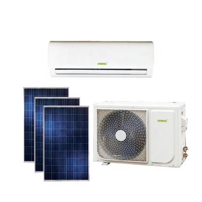 China Hotel 12000/18000btu Full Low Temperature Heating DC Split Unit Solar Panel Air Conditioner Solar Air Conditioning for sale