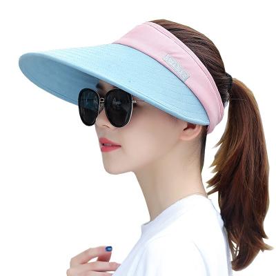 China Custom 100% Cotton Character Visor Hat Factory Blank Top Hat Logo Design Sports Buckle Snapback Plastic Hat for sale