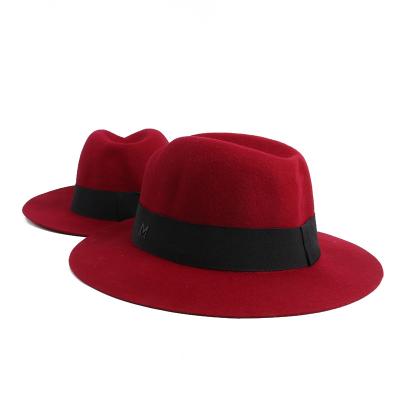 China Wholesale Picture Winter Womens Wide Brim Felt Hats Lady Panama Fedora Hat Jazz Cap Fedora Hats for sale