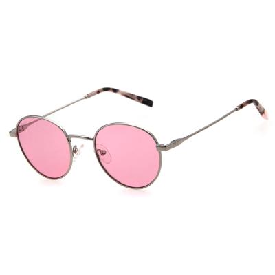 China Fashion Sunglasses Ladies Designer Sunglasses Custom Round Metal Bridge With Thin Temples Style New Trends Sunglasses for sale