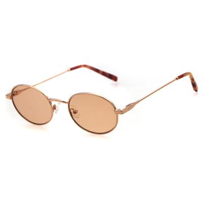 China Hot Selling New Model Men Women Full Frame Sunglasses Fashion Reflective Oval Shape Sunglasses Fashion Sun Glasses for sale