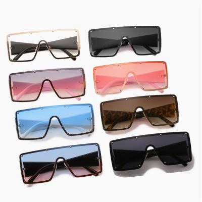 China Fashion Sunglasses Custom Luxury Branded Women Adjust Oversized One Piece Sunglasses 2021 Frame Sun Glass for sale