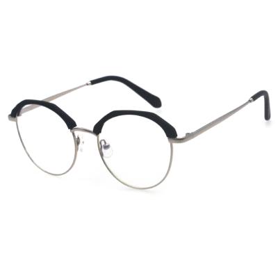 China Fashion Metal+Acetate Optical Frame Low MOQ Wholesale Hot Sale Ladies Metal Eyewear Fashion Metal Eyewear Frames for sale