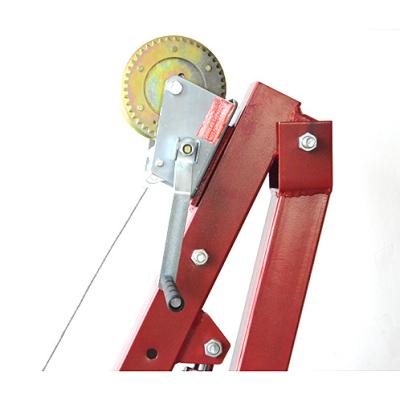 China Easy Operation 1 ton folding manual hydraulic mobile workshop crane for sale