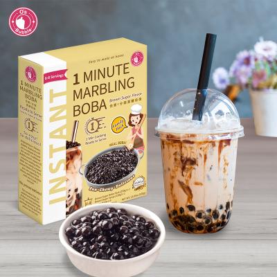 China Marbling Edition *ready in 30 seconds *gluten free* Vegan Friendly Taiwan Brown Sugar Tapioca Pearls Marbling Bubble Tea Kit for sale