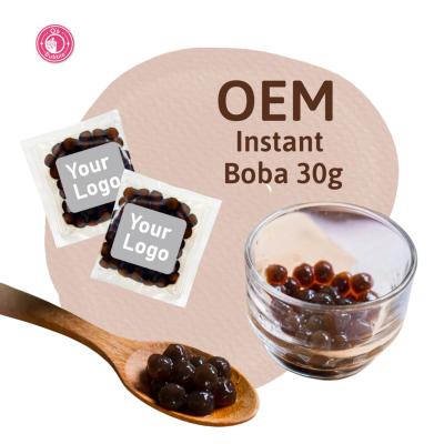 China Instant Bubble Tea Taiwan Made Instant Boba Tapioca Pearls 30g For OEM ODM for sale