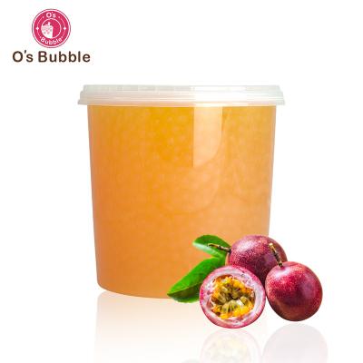 China 3.4KG Passion Fruit Instant Flavor Jumping Boba for Juice Coating for sale