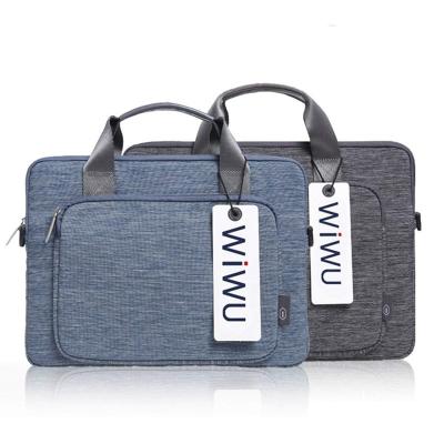 China WIWU Eco-Friendly/Waterproof 15.4 17 Inch Laptop Bag Computer Bag Gifts For Men Laptop Message Bag Men Shockproof Briefcase for sale