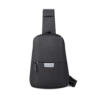 China WiWU Gray Color Unisex Black Eco-Friendly Shoulder Bag With Earphone Port Tablet Bag Cross - Body Bag for sale