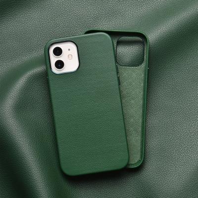 China Anti-fall WiWU Cowhide Leather Case Genuine Leather Ultra Thin Thin Leather Case For iPhone 13 for sale