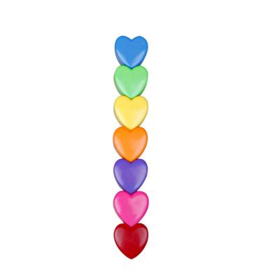 China office & Korean Shape 6 Color School Markers Love Slant Key Highlighter Bar Can Splice Heart Mark Suction Doodle Notebook Pen Main Idea for sale