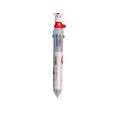 China office & School Pen Foreign Trade Pen Ten Color Cartoon Office Stationery Office Stationery Old Man Christmas Multicolor Festiv for sale