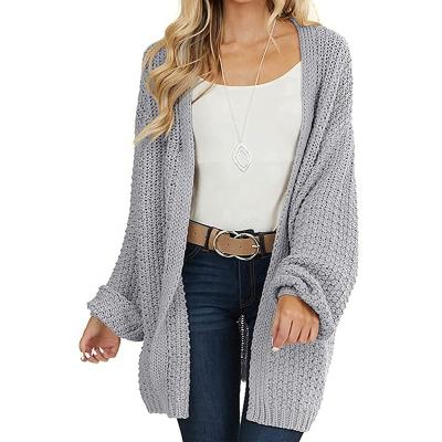 China QUICK DRY custom knit cardigan sweater women fall solid cardigan sweater women coat long sweaters for sale