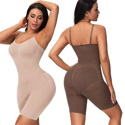 China Viable Combination Butt Lifter Firm Control Tummy Compression Thigh Slimming Shaping Open Files Full Shapewear With Straps for sale